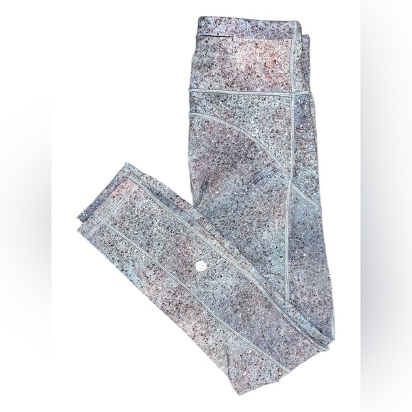 Lululemon Wunder Under Crop Leggings – Summer Haze Print – Size 4 - Picture 1 of 3
